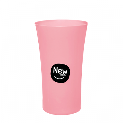 COPO PLASTICO 450ML PLUS ROSA MILPLASTIC