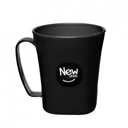 CANECA PLASTICA 410ML SOFT PRETA BABY MILPLASTIC