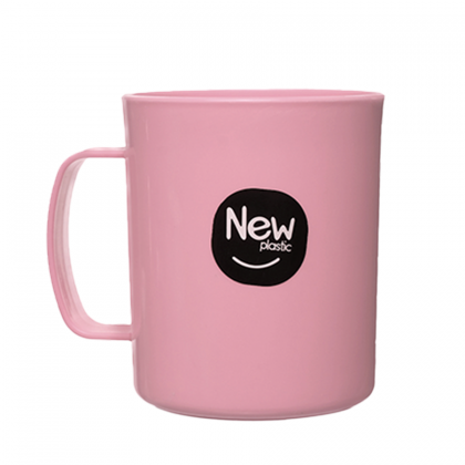 CANECA PLASTICA 475ML PLUS ROSA MILPLASTIC