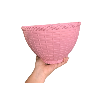 VASO PAREDE RATTAN ROSA REF.530 INJEPLASTEC