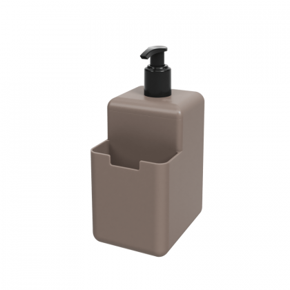 DISPENSER PLAST 500ML SINGLE CINZA COZA