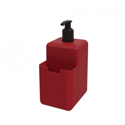 DISPENSER PLAST 500ML VERM SINGLE COZA