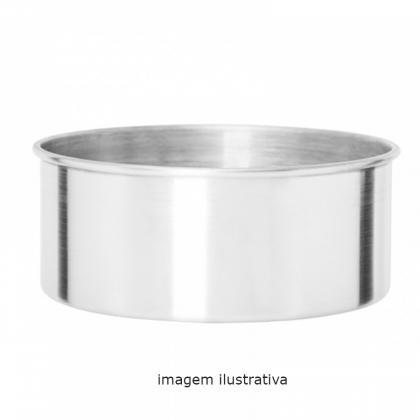 ASSADEIRA ALUMINIO N.35 REDONDA 10CM ALTA IRONTE