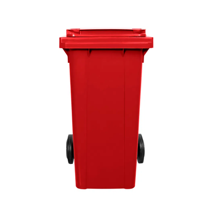 LIXEIRA 120LTS COLETOR C/RODAS VERMELHO LAR PLASTICOS