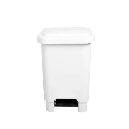 LIXEIRA 25LTS C/PEDAL BRANCA LAR PLASTICOS