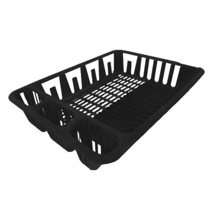 ESCORREDOR PRATO PLASTICO PRETO REF.508 PLASVALE