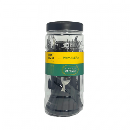 FAQUEIRO 24PCS C/POTE PRT REF.60224 MARTINAZZO
