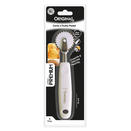 CORTADOR E FECHADOR DE PASTEL INOX REF.SL0378 ORIGINAL