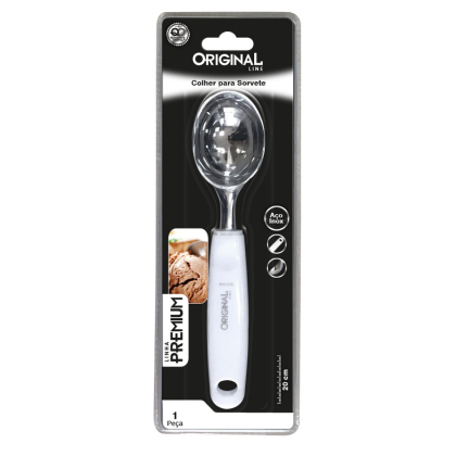 COLHER PARA SERVIR INOX 20CM SORVETE PREMIUM REF.SL0394 ORIGINAL