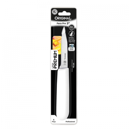 FACA INOX N.03 CABO BRANCO PREMIUM REF.SL0330 ORIGINAL
