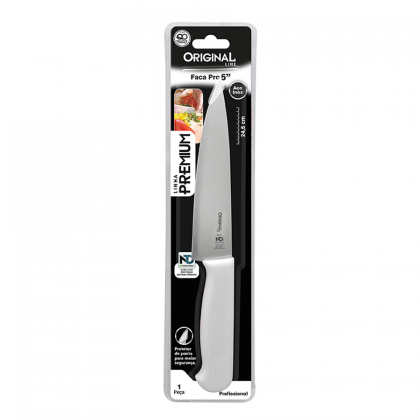 FACA INOX N.05 CABO BRANCO PREMIUM REF.SL0332 ORIGINAL
