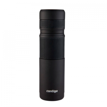 GARRAFA TERMICA 739ML INOX PRETO CONTIGO