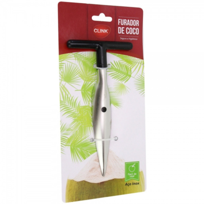 FURADOR DE COCO INOX 16,5X8CM REF.CK2576 CLINK
