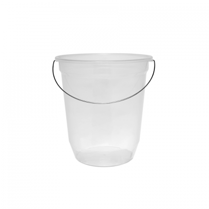 BALDE PLASTICO 18LTS TRANSPARENTE REF.517 JAGUAR