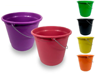 BALDE PLASTICO 10LTS COLOR BS