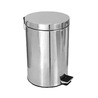 LIXEIRA 12LTS C/PEDAL INOX REF.LD604L UTIL BAZAR