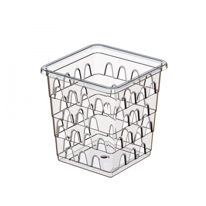 CESTO PLASTICO QUADRADO BRANCO PEQUENO REF.1120 UNIN