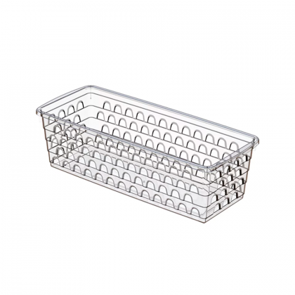 CESTO PLASTICO RETANGULAR BRANCO REF.1121 UNINJET