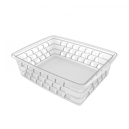 CESTO PLASTICO RETANGULAR BRANCO MEDIO REF.1119 UNINJET
