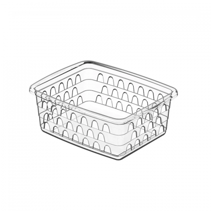 CESTO PLASTICO RETANGULAR BRANCO PEQUENO REF.1118 UNINJET