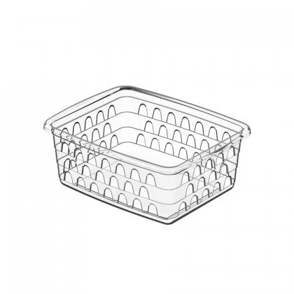 CESTO PLASTICO RETANGULAR BRANCO PP REF.1117 UNINJET