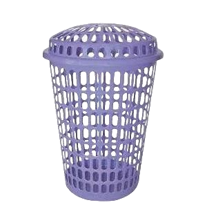 CESTO TELADO 60LTS LILAS C/TAMPA MERCONPLAS