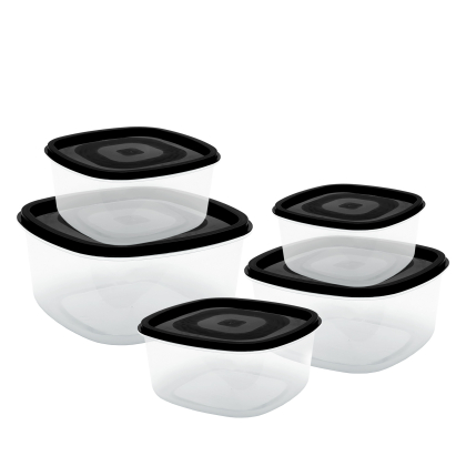 CONJUNTO DE POTE QUADRADO C/5 REF.MAX-032 MP