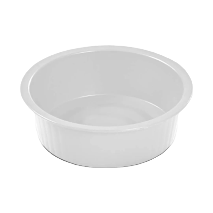 BACIA 02,5LTS CANELADA BRANCA REF.351 PLASVALE