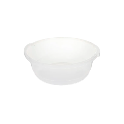 BACIA 02,5LTS TRANSPARENTE BRANCA REF.125 PLASVALE