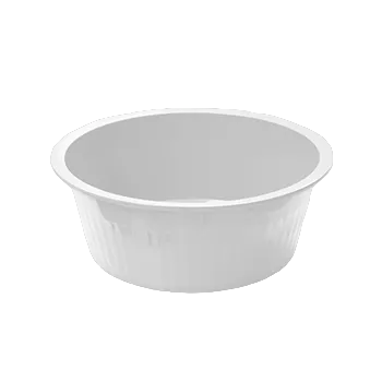 BACIA 13,5LTS CANELADA BRANCA REF.354 PLASVALE