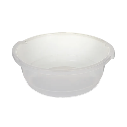 BACIA 19,5LTS TRANSPARENTE BRANCA REF.128 PLASVALE