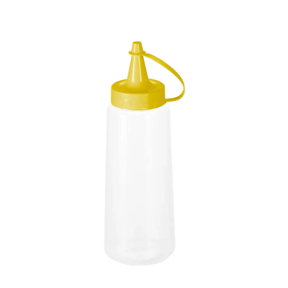 BISNAGA PLASTICO COM TAMPA AMARELO PLASVALE