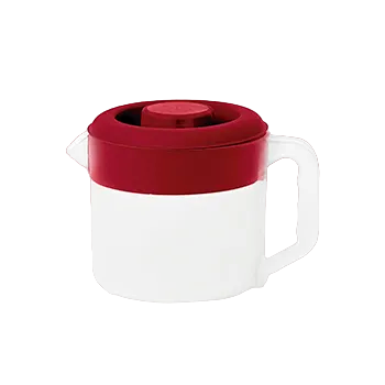 JARRA 1LT COM TAMPA TRANSPARENTE BRANCA REF.2024600 PLASVALE