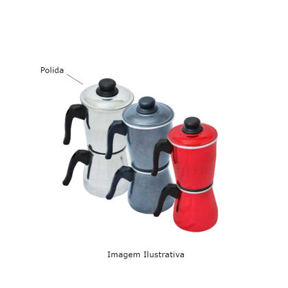 CAFETEIRA ALUMINIO POLIDA 3,4LT DUSERTAO