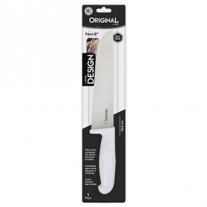 FACA INOX N.08 CABO BRANCO PRO DESIGN REF.SL0461 ORIGINAL