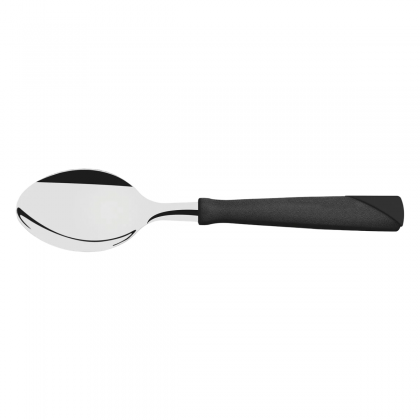 COLHER INOX MESA CABO PLASTICO PRETA TRAMONTINA