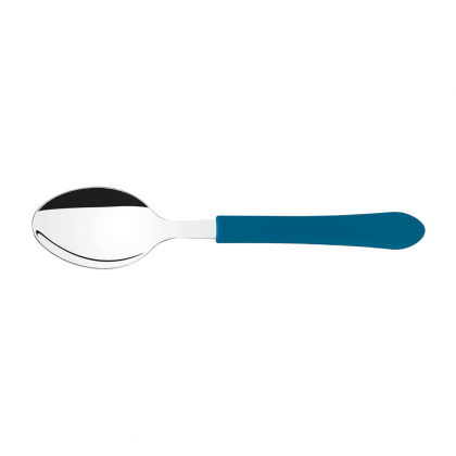 COLHER INOX MESA CABO PLASTICO AZUL CLARO LEME TRAMONTINA