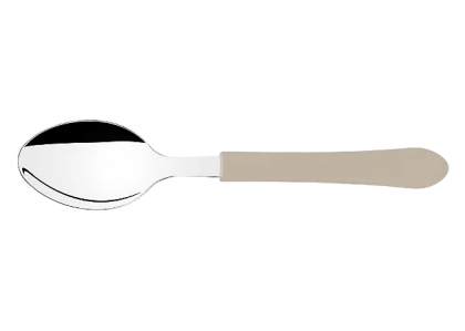 COLHER INOX MESA CABO PLASTICO CINZA LEME TRAMONTINA