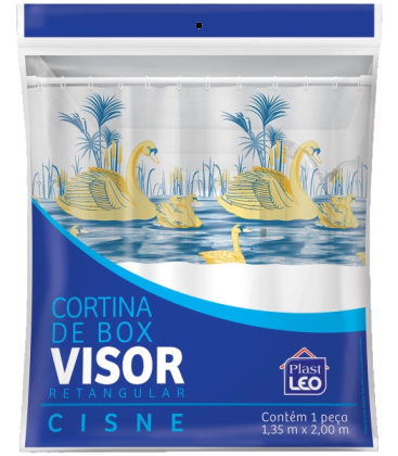 CORTINA BOX VINIL CISNE 1,35 X 2,00 REF.620-C PLAST LEO